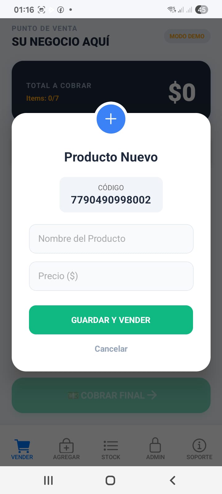 Pantalla de Escáner